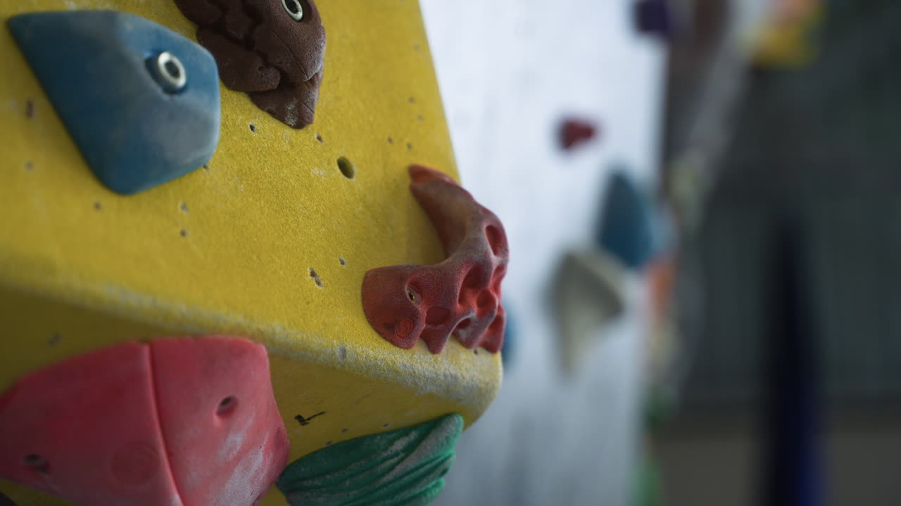 Interior of a climbing wall centre