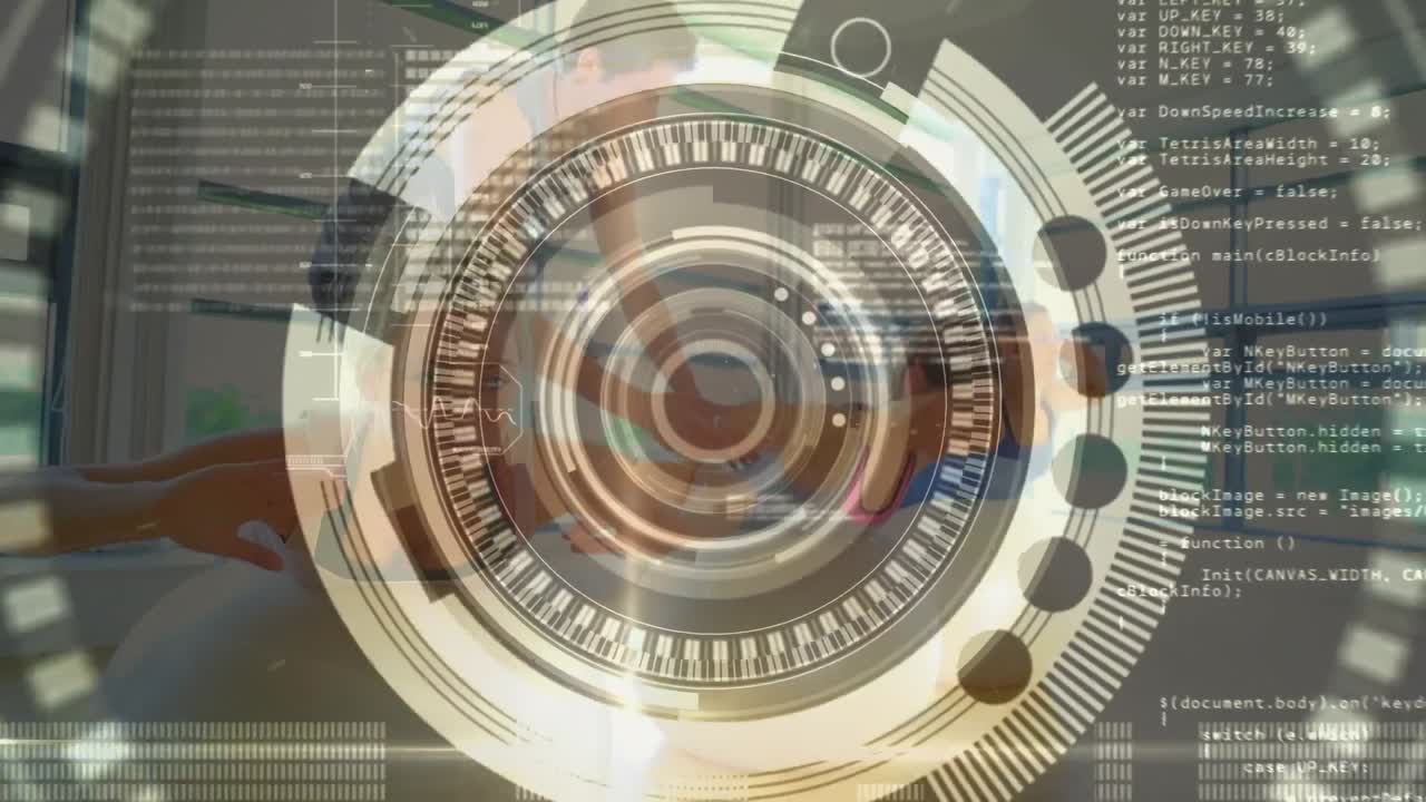 animación de la exploración del alcance sobre las personas que hacen ejercicio