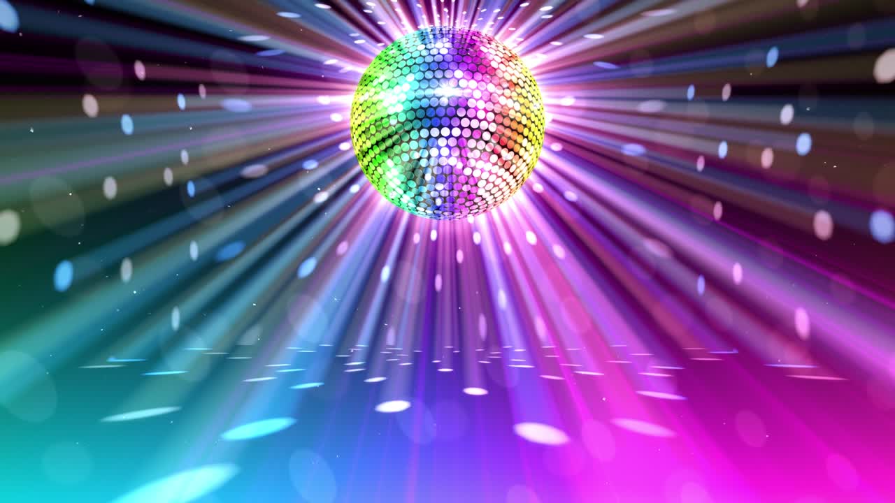 bola de espejo disco luces club de baile fiesta brillo de fondo