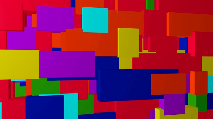 Abstract colored 3D motion background.