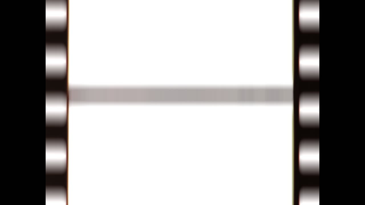 Real 35mm 4x3 film frame overlay - mulitple frames - rewind - animated