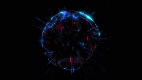 Digitale-Erdkugel-Mit-Animierten-Netzwerkverbindungen-Oder-Raketenspuren