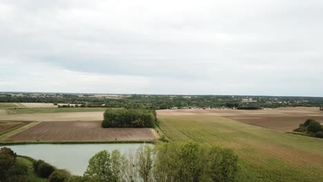 4K-aerial-of-agricultural-field