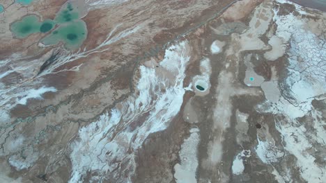 lago salado del mar muerto en israel
