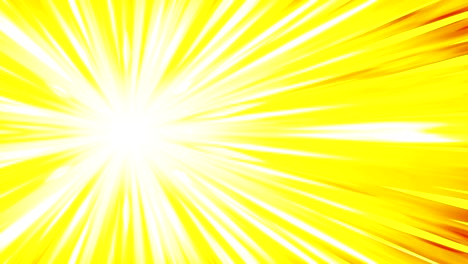 cartoon beam animation. shiny sun background. sunburst rays in heaven. abstract loop design.