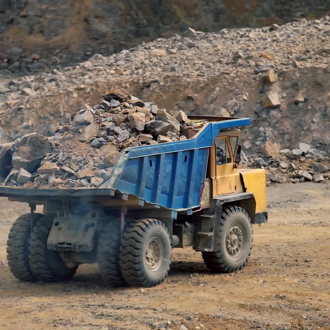 Big mining dumping truck