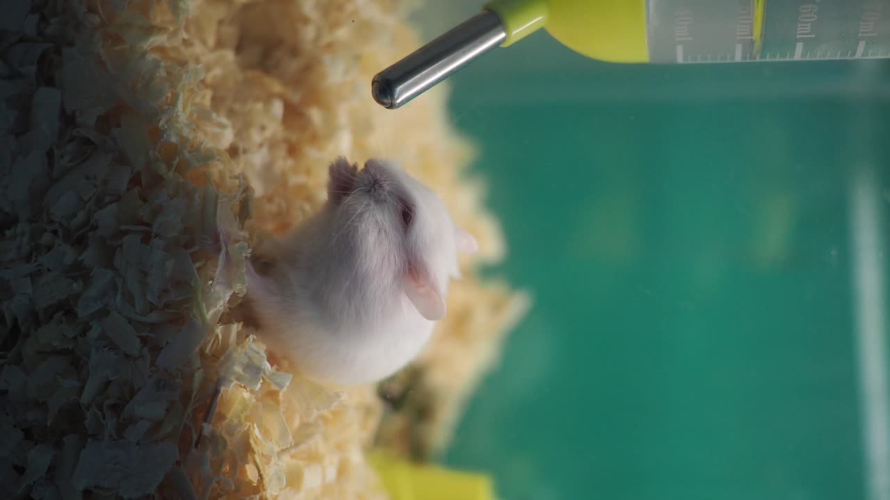 Hamster Drinking Water