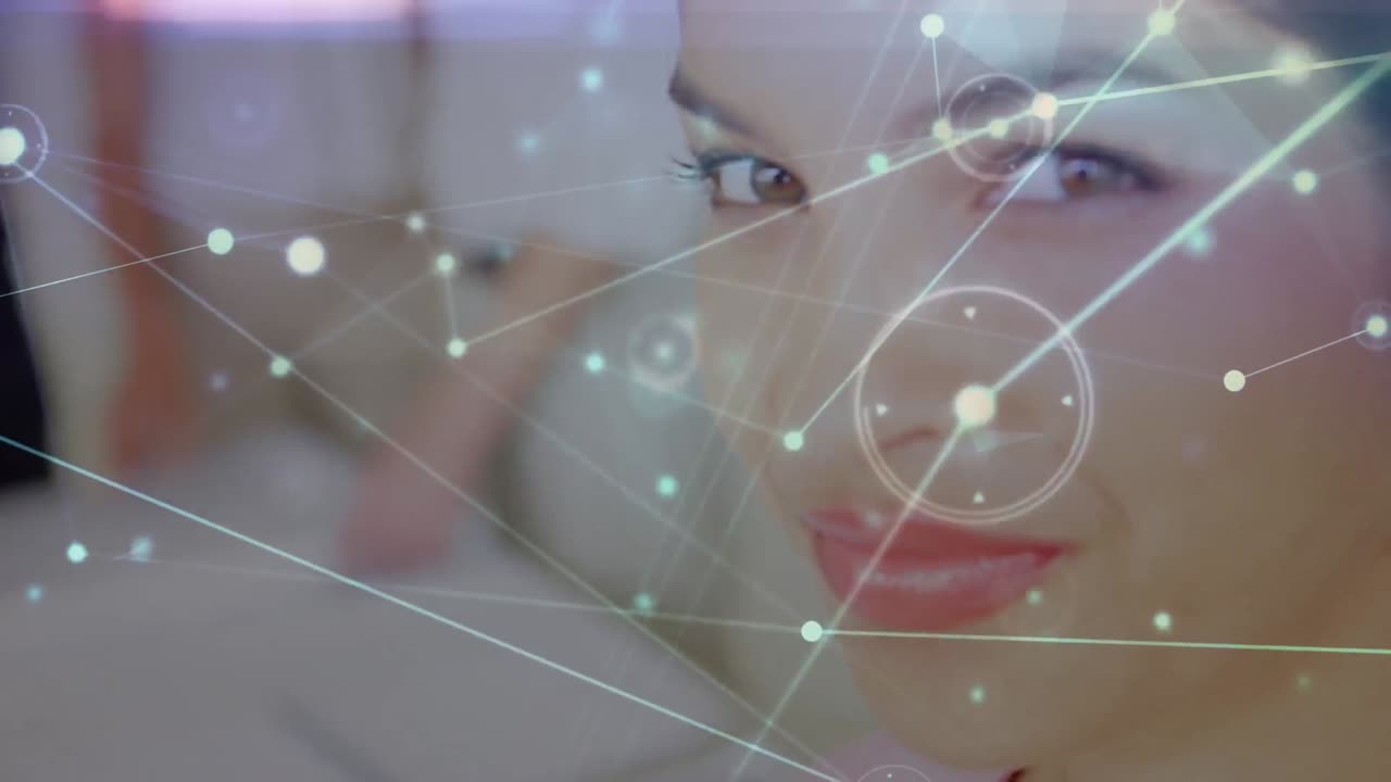 animação de uma rede de ligações entre diversos empresários