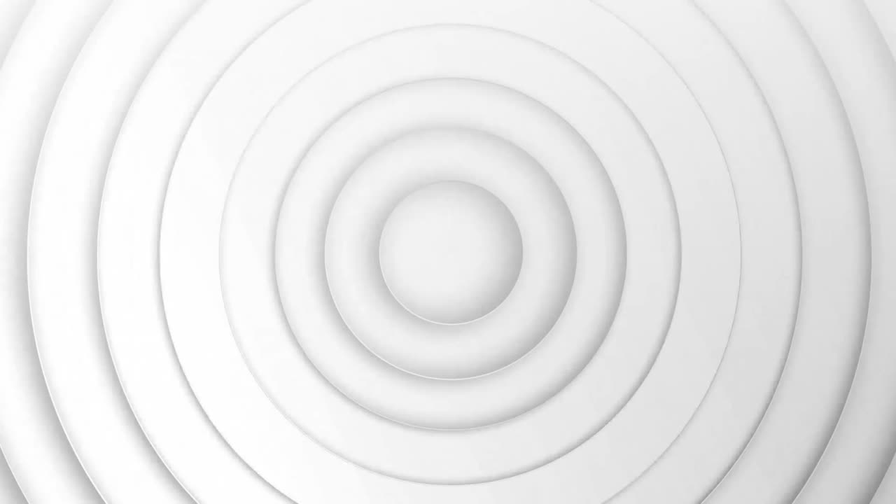 Animation of white circles moving on gray background
