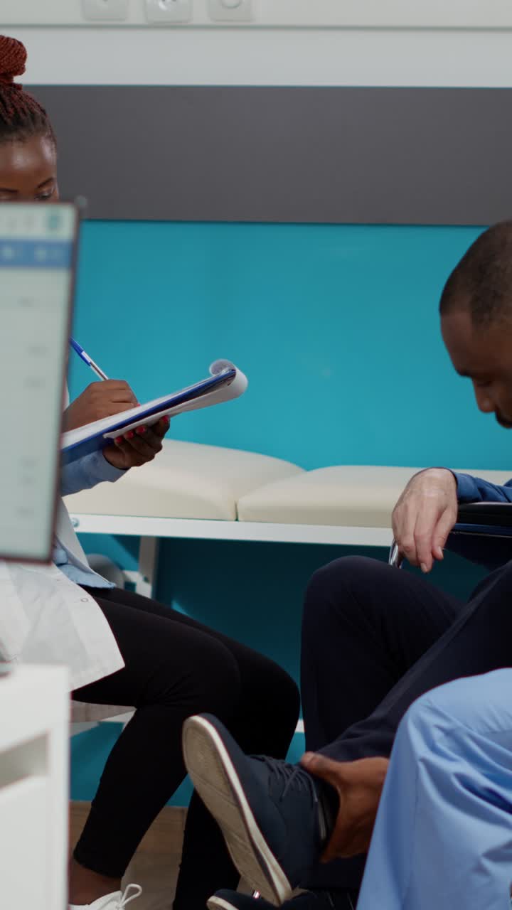 Medical Consultation with Doctor and Patient