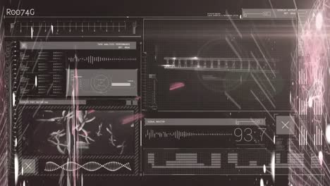 animation of data processing and networks of connections