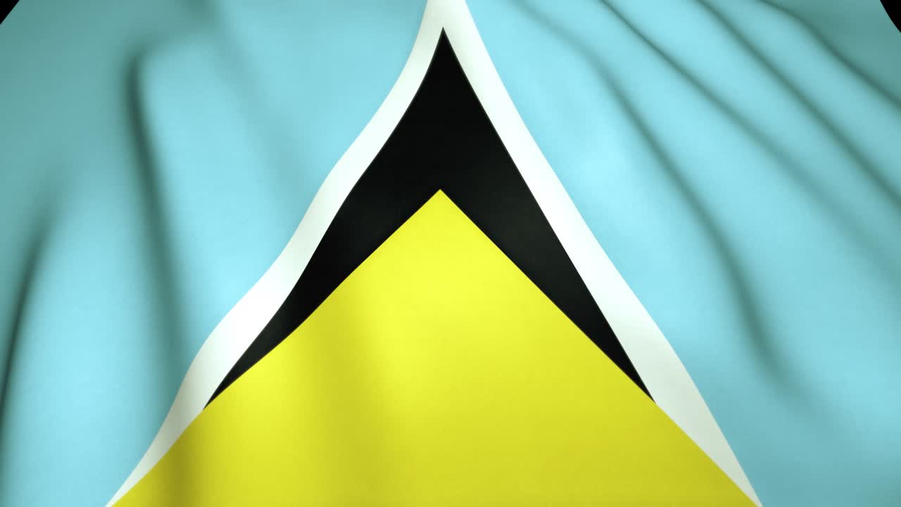 4k에서 현실적인 세인트 루시아 발을 흔들고, 루프 애니메이션