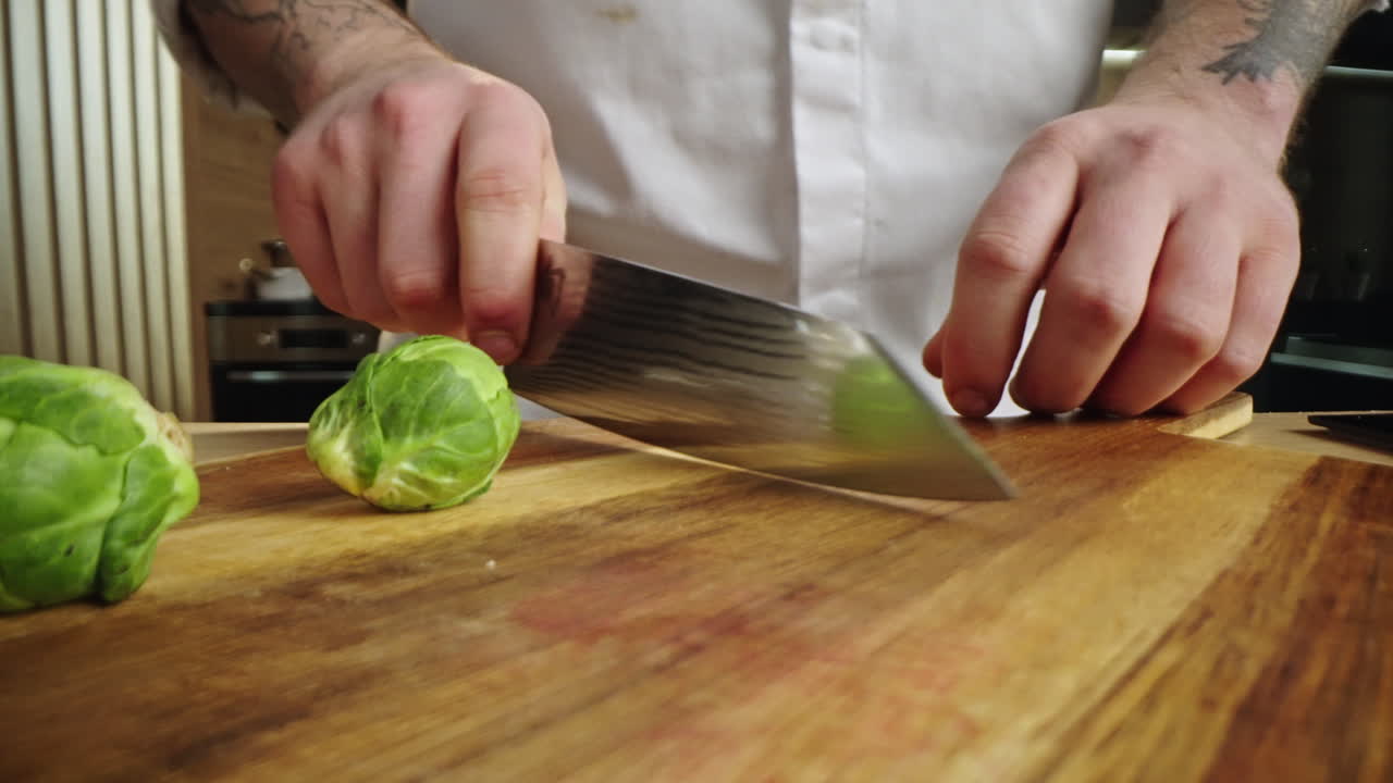 preparación de verduras frescas