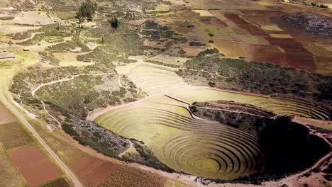 peru ancient inca circle terraces in peru 1.mp4