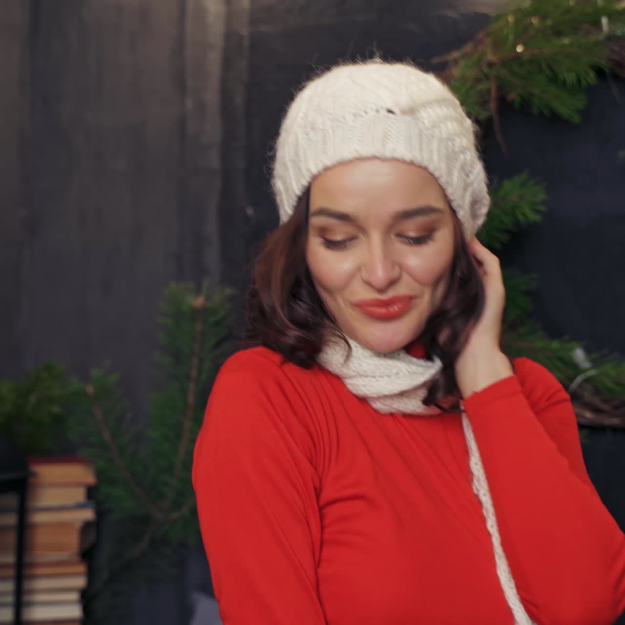 Model With Makeup At Home