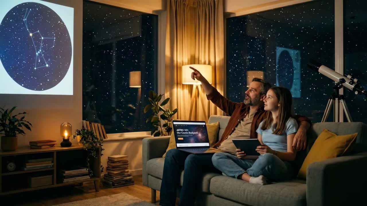 Family Stargazing Night at Home