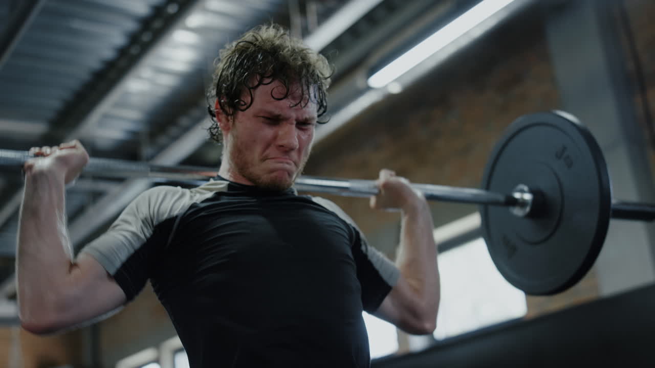 kickboxer mostrando el poder