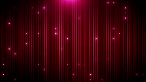 red curtain with glowing sparkle