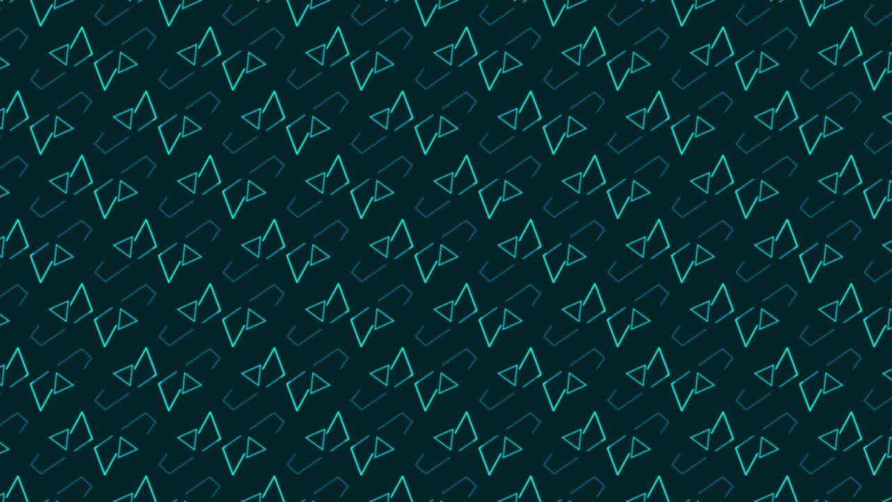 los triángulos se transforman en una animación sin costuras. fondo de diseño de movimiento abstracto.
