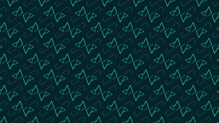 Triangles Morphing in Seamless Animation. Abstract Motion Design Background.