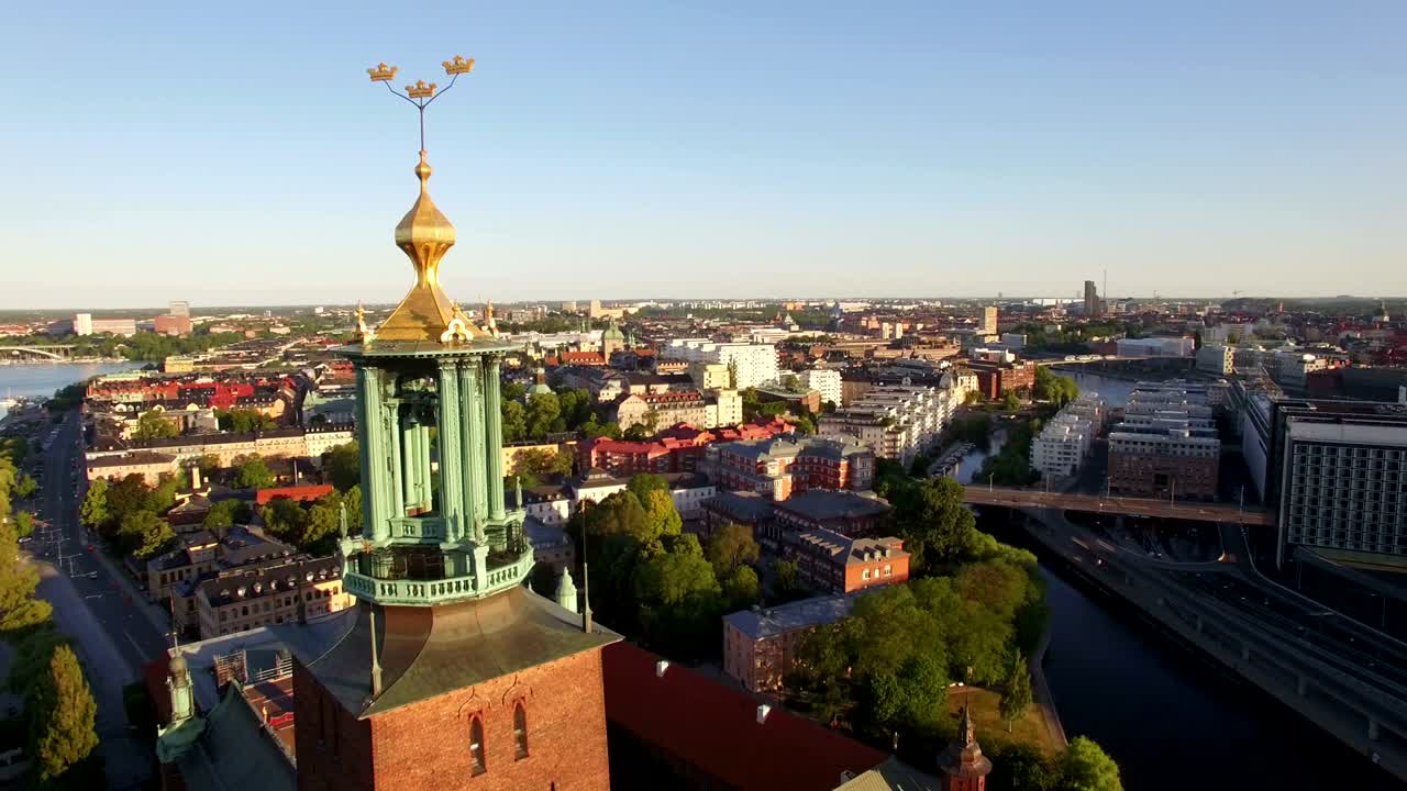 vista aérea de la ciudad de estocolmo