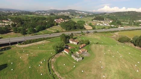 Aerial-shots-of-low-flying-paraglider