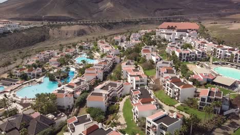 aerial-of-fancy-luxury-resort-in-canary-island-spain-fuerteventura-spain-travel-holiday-destination-in-europe-during-winter-holiday-bank