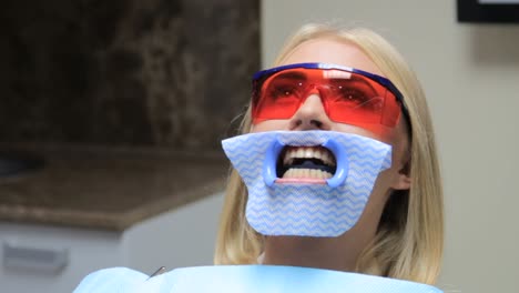 teeth whitening procedure