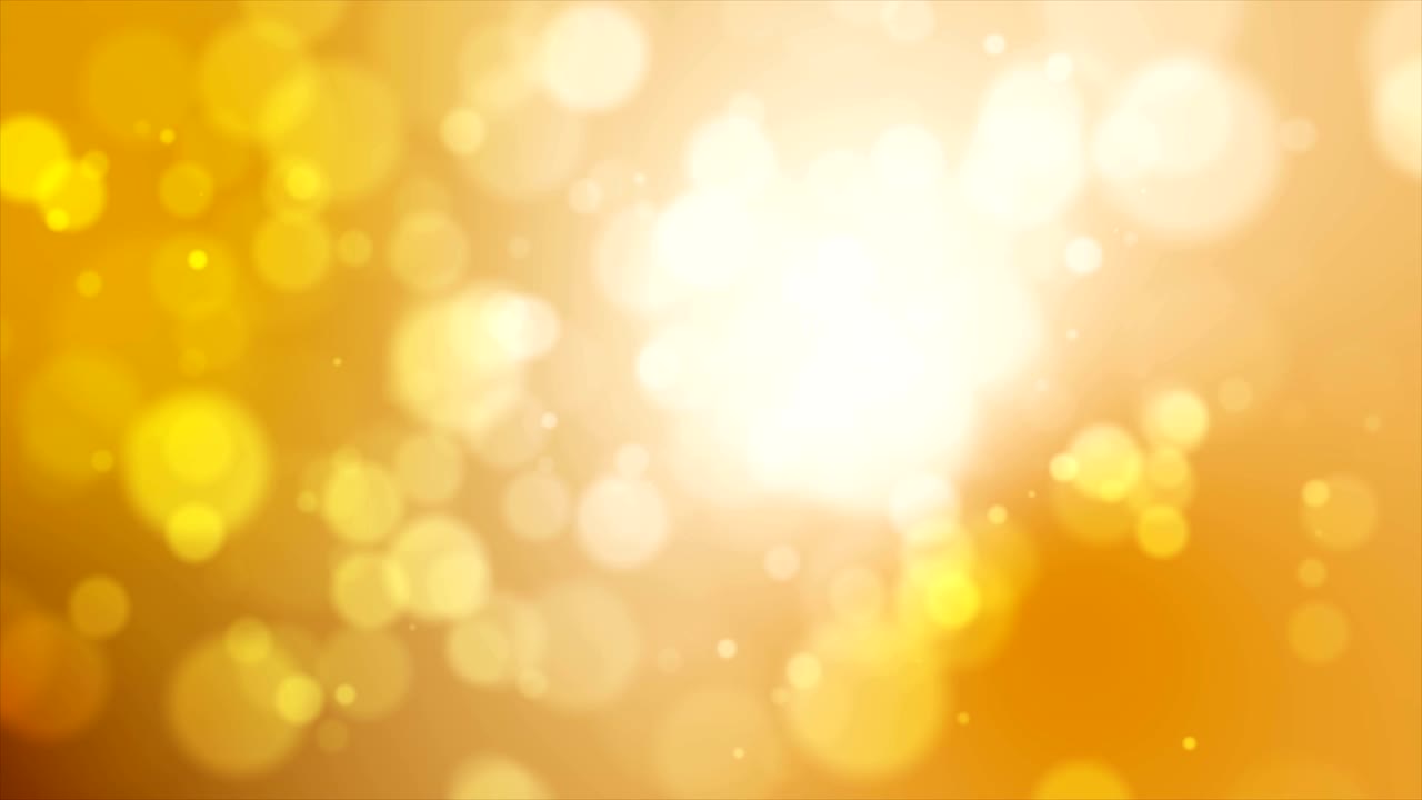 4k 금색 추상적인 배경과 눈 어리, 흐릿한 보케, 조명 효과
