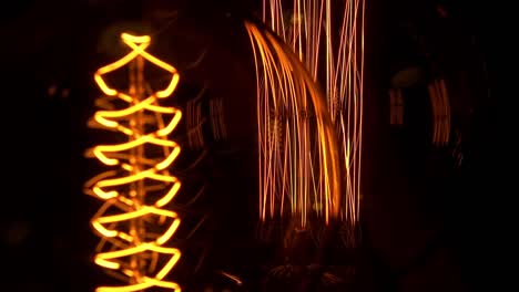 old incandescent lamp. 4k.