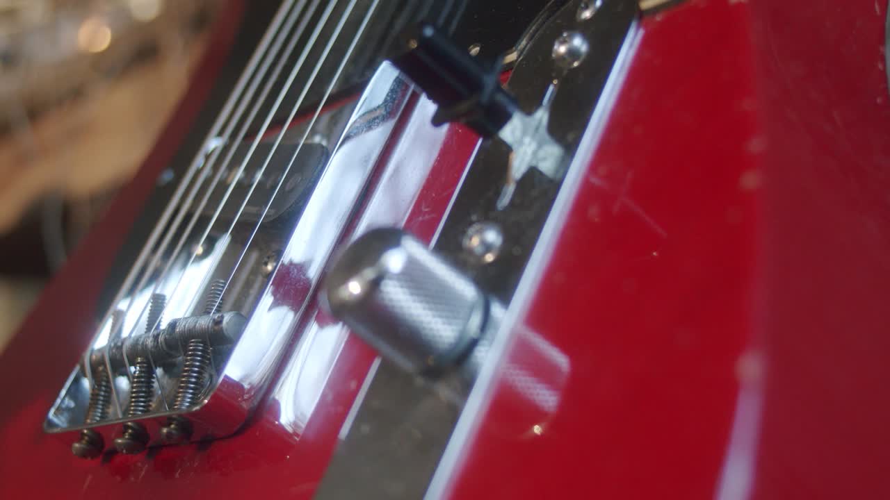 吉他fender telecaster在表演之前休息