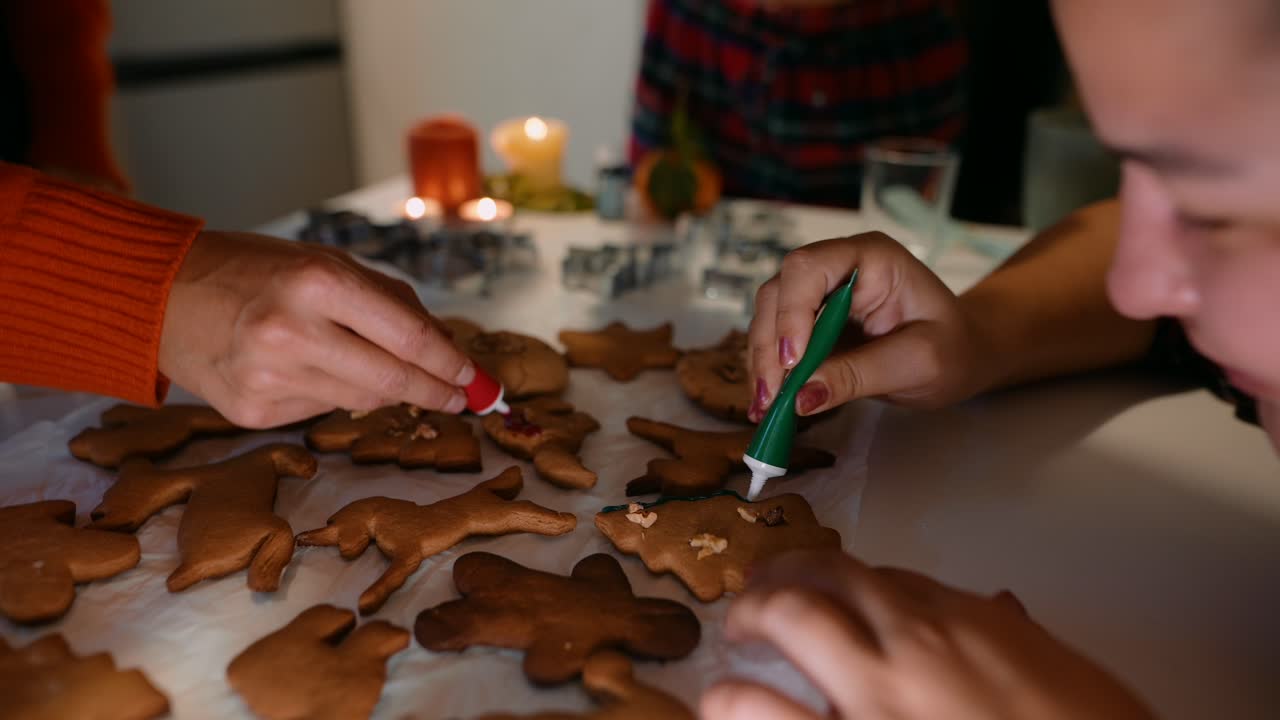 Decorating Gingerbread Cookies