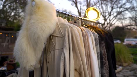 jackets on display on a rack