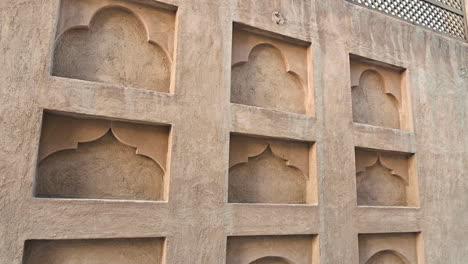 an old traditional emirati house at the historical neighborhood of al fahidi, dubai, united arab emirates