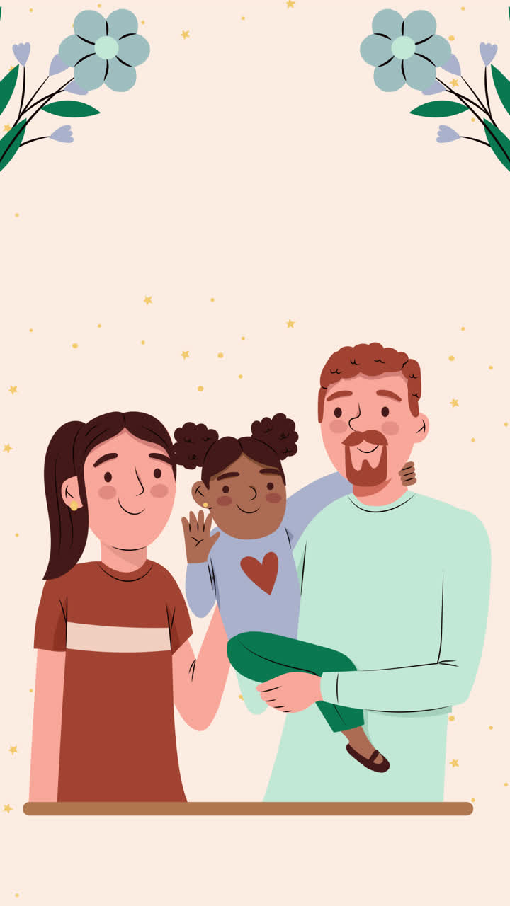Happy Multiracial Family