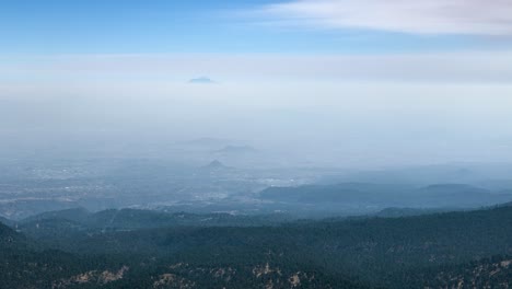 shot-of-volcanoes-of-mexico-very-polluted