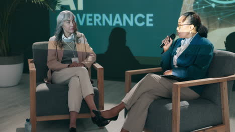 women discussing ai governance