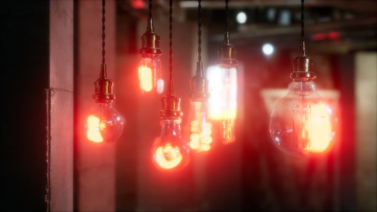 오래된 레트로 빈티지 열광 전구