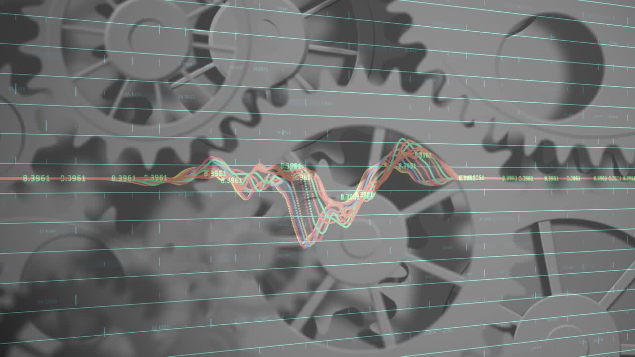 회전 기어에 대한 그래프의 애니메이션