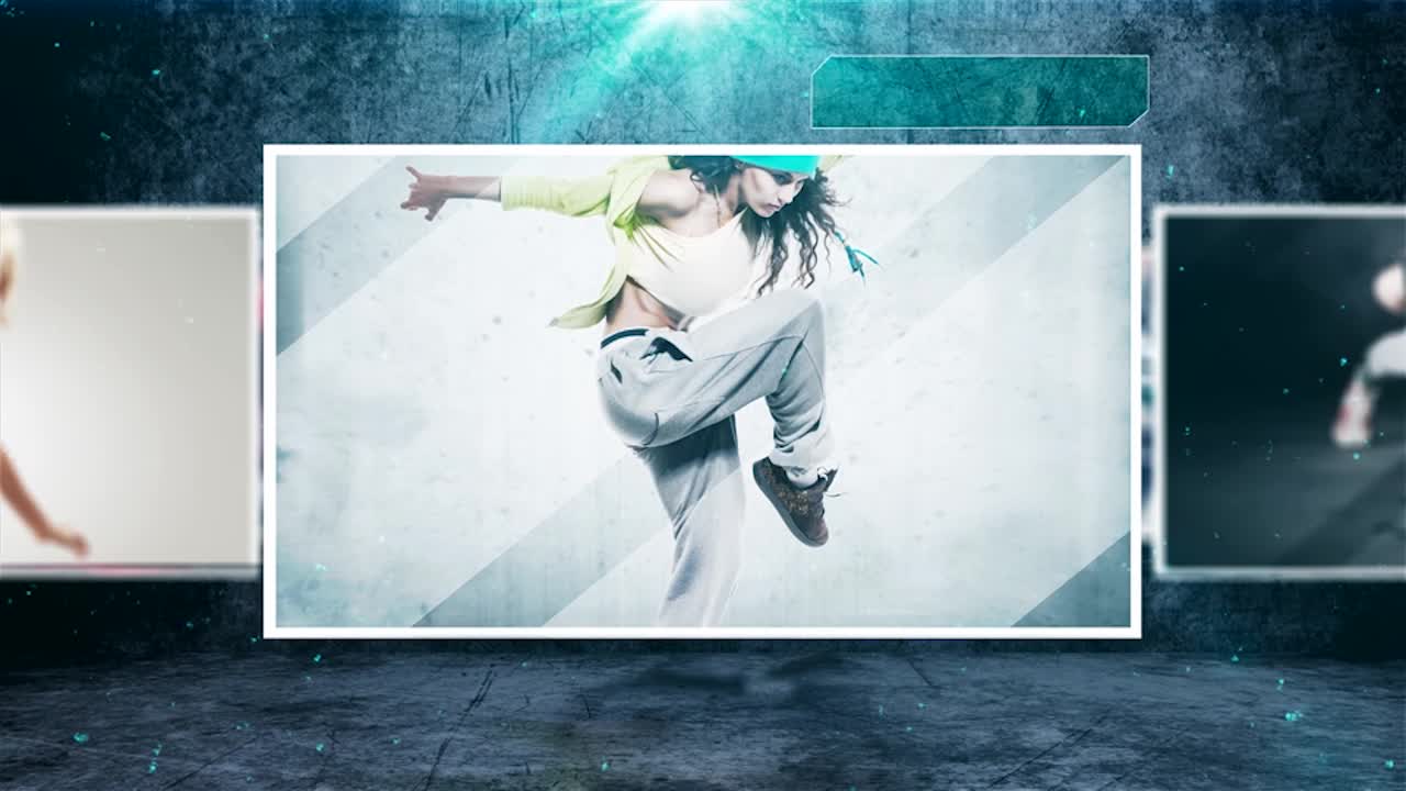 Grungy dynamic textured graphics animation design