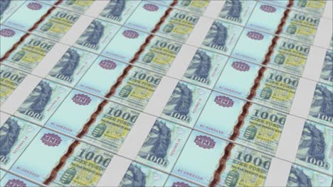 1000-HUNGARIAN-FORINT-banknotes-printed-by-a-money-press