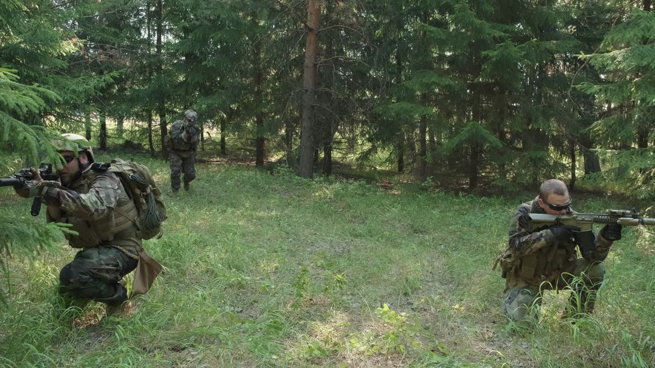 Special Forces On Military Operation In Jungle
