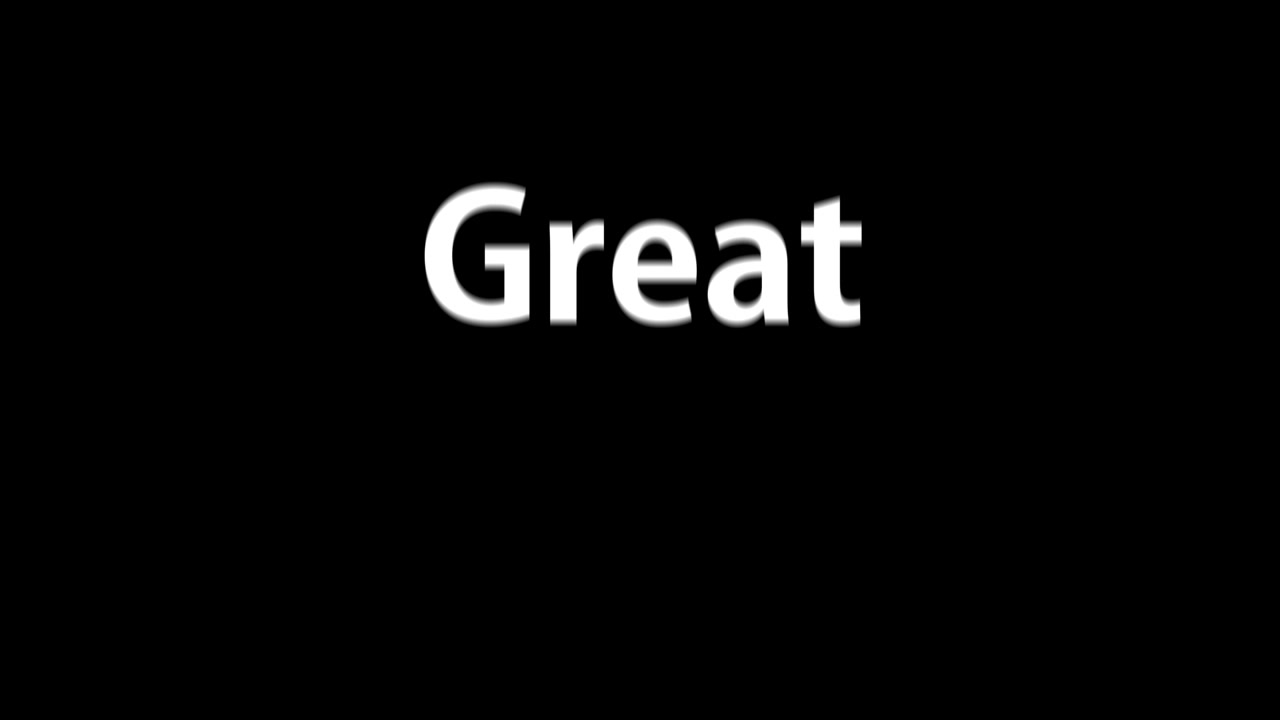 Great text animation message motion graphics