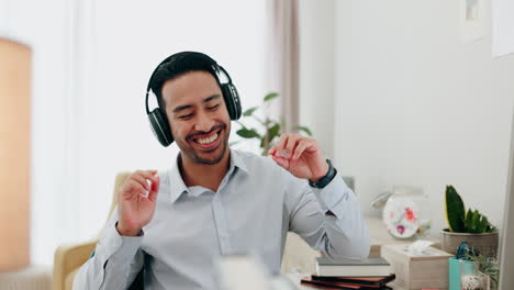 Dance,-singing-and-a-man-with-music-during-remote