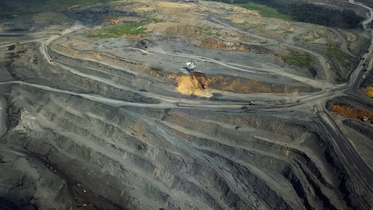 Aerial View of Open Pit Mine