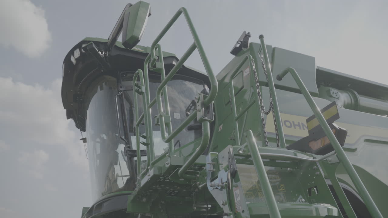 Farming machinery on a farm in Iowa