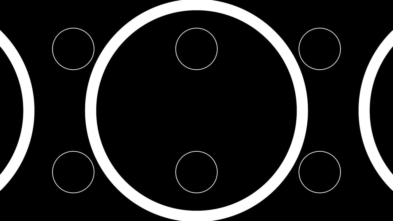 cuadrícula de fondo abstracta con círculos versión a 3