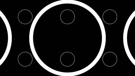 cuadrícula de fondo abstracta con círculos versión a 3