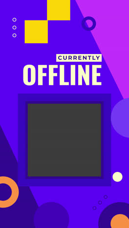 colorful offline status graphic