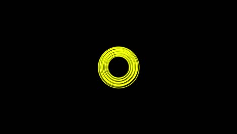 fondo negro con círculos en espiral en movimiento